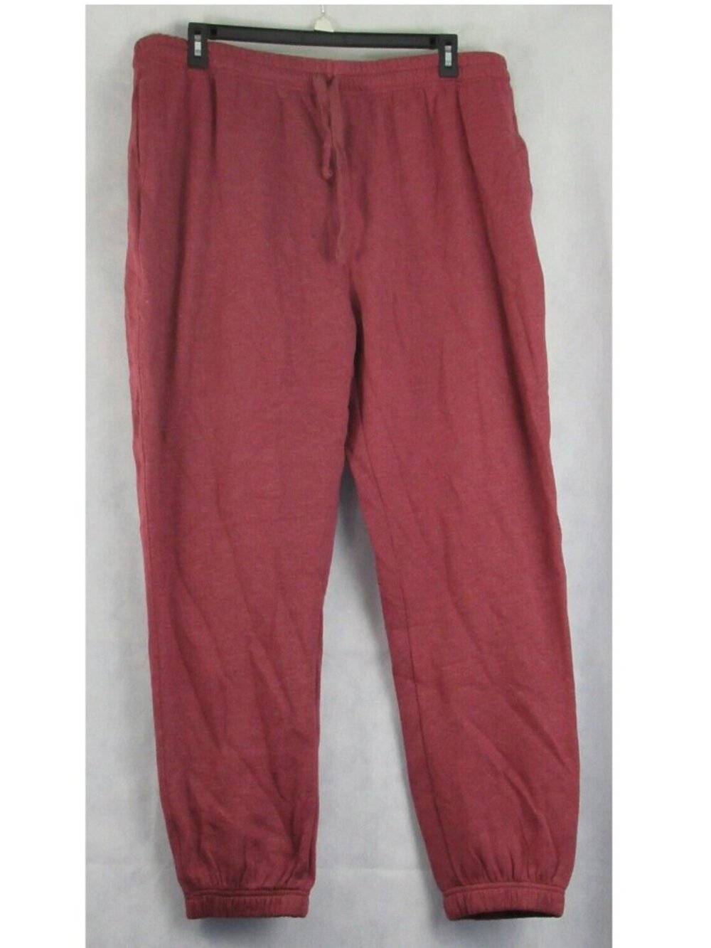 And Now This Men's Fleece Jogger Sweatpants, Burgundy Red, XXL